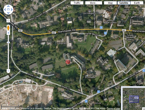 Approximate location of fire
