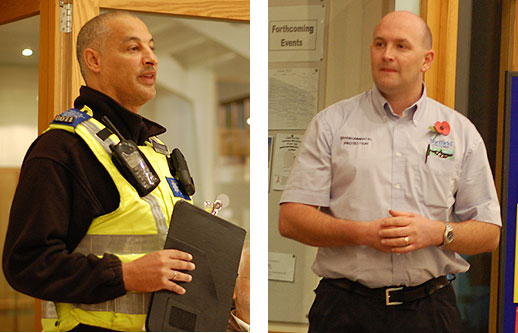 PCSO Garry Hizam and Andrew Ashforth