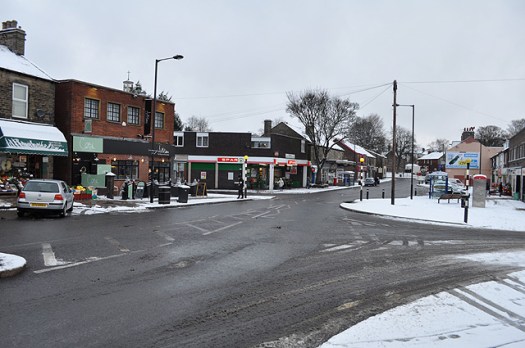 The first snow of the season fell this week in Crosspool
