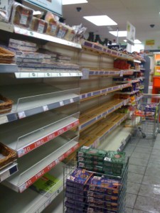4pm: bread supplies have run out, Crosspool, 1 December 2010