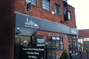Artisan restaurant, Crosspool: now on both floors