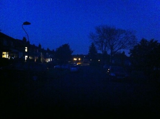 Tonight on Dransfield Road: all dark