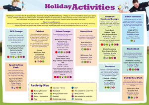 Half term activities leaflet from the South West Community Assembly
