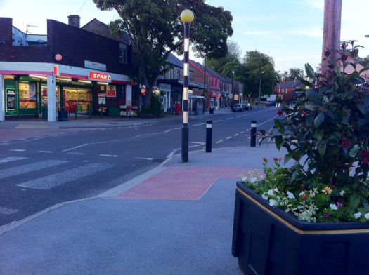A planter in Crosspool precinct