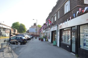 Flags have gone up in the precinct