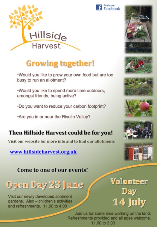 Hillside Harvest open day and volunteer day, summer 2012