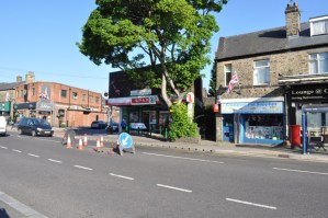 Flags have gone up in the precinct