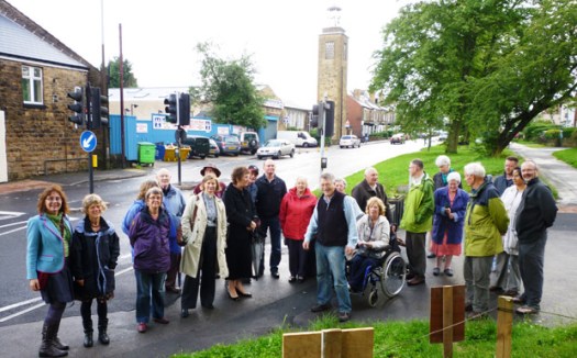 Group at the well dressing dedication