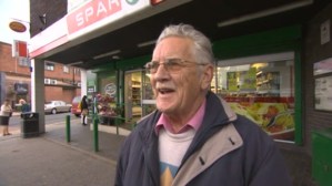 Crosspool residents interviewed outside Spar Crosspool residents interviewed outside Spar