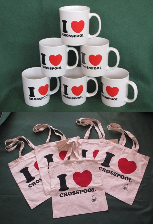 I Love Crosspool mugs and bags