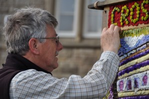 The well dressing was created by volunteers