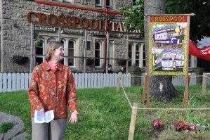 Frances Eccleston dedicates Crosspool well dressing