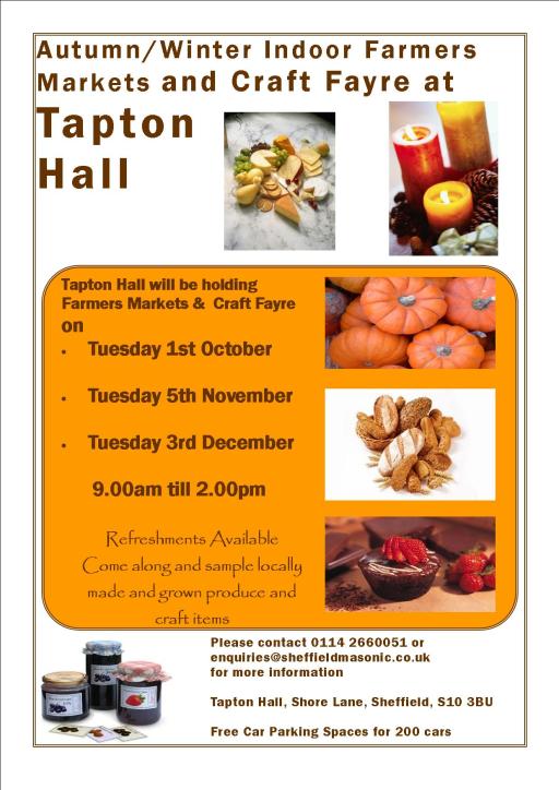 Tapton Hall farmers markets