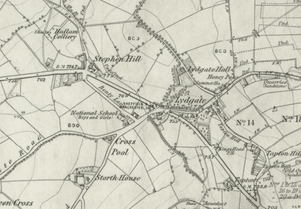 Map of Crosspool, circa 1850