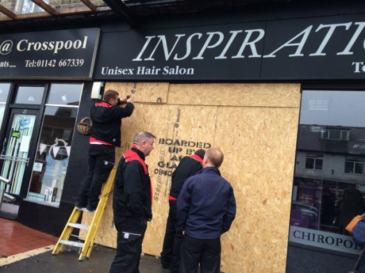 Crosspool salon Inspiration was ram-raided on Monday night