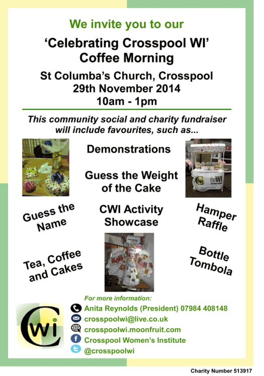Crosspool WI Coffee Morning