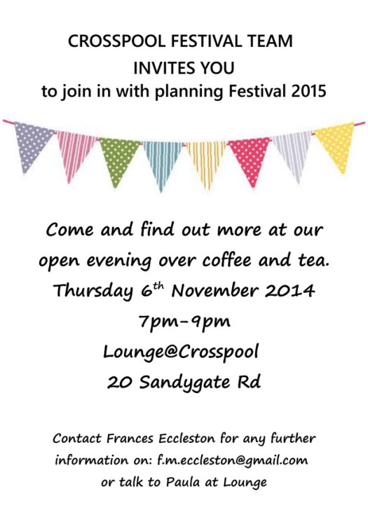 Volunteer for Crosspool Festival 2015