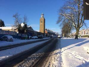 Manchester Road in the Boxing day snow, 2014