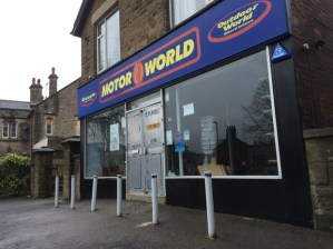 The former Motor World shop unit is for sale/to let