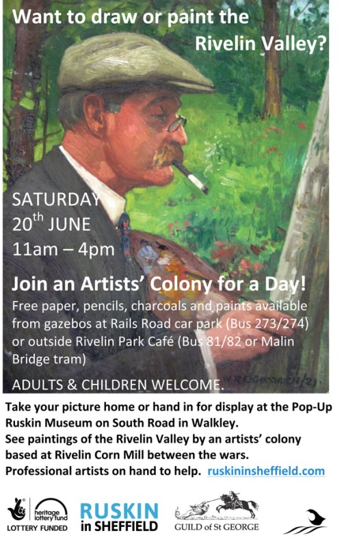 Saturday 20th June - Drawing and painting in the Rivelin Valley - Ruskin in Sheffield