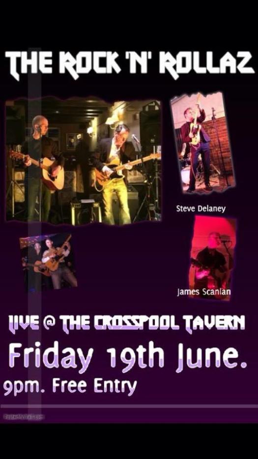 Rock'n'rollaz live music at Crosspool Tavern on Friday