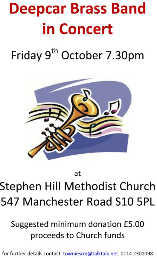 Deepcar Brass Band in concert in Crosspool