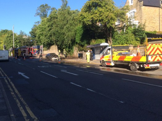 Broomhill car fire causes delays