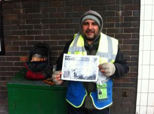 Mohammed selling Big Issue in the North outside Crosspool Spar