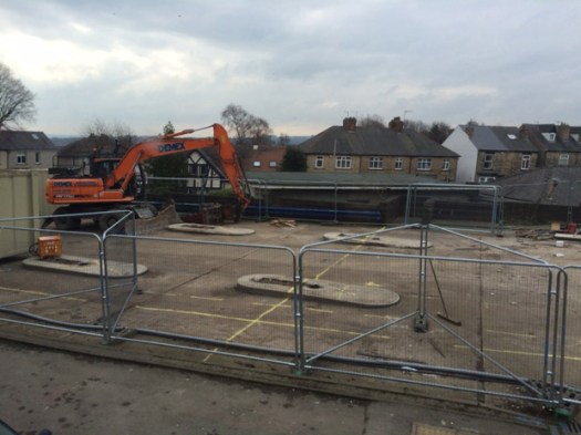 Construction begins on the Manchester Road Tesco Express