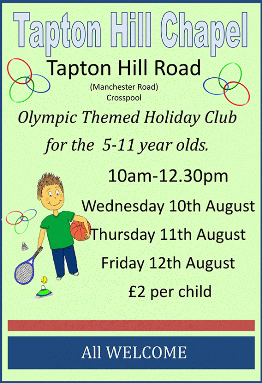 Tapton Hill Chapel holiday club