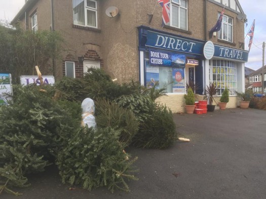 Thanks to everyone who brought their Christmas trees for recycling