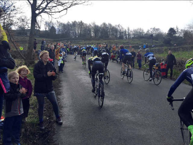 The crowd on Hagg Hill