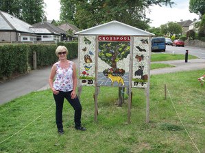 Well dressing organiser Sherryl Butcher