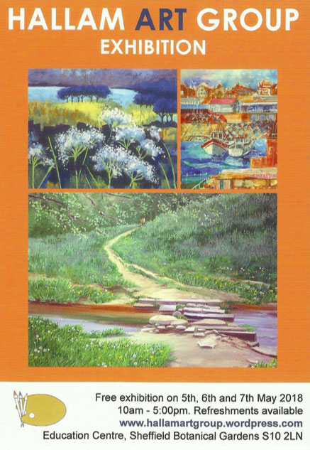 Hallam Art Group free exhibition, 5-7 May 2018