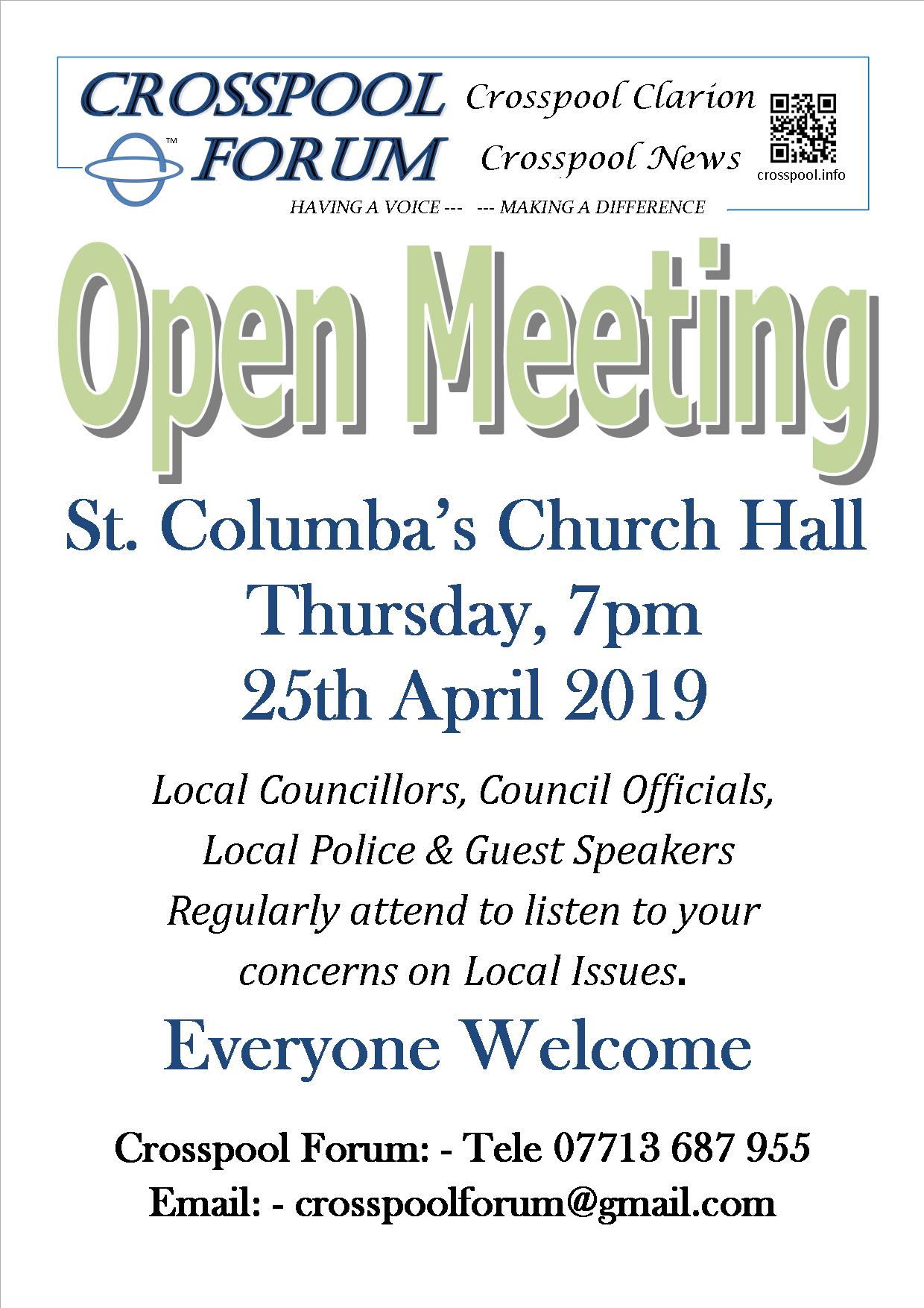 2019 Open Meeting April