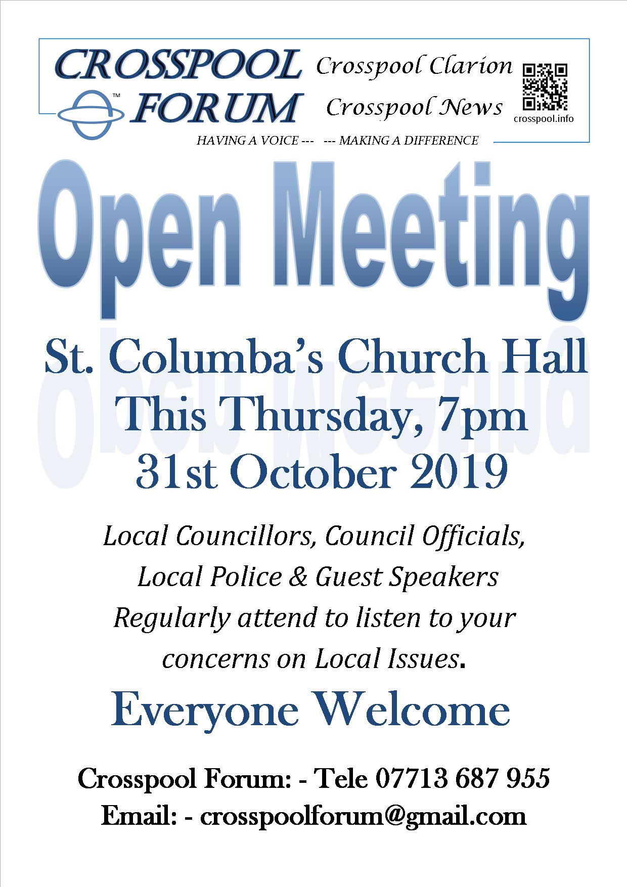 2019 Open Meeting October