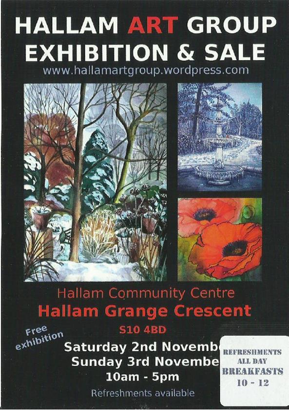 Hallam art groiup flier