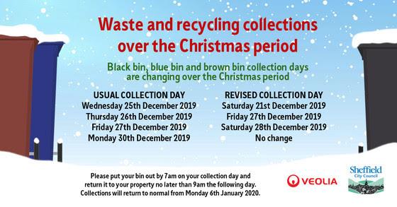 Christmas bin collections