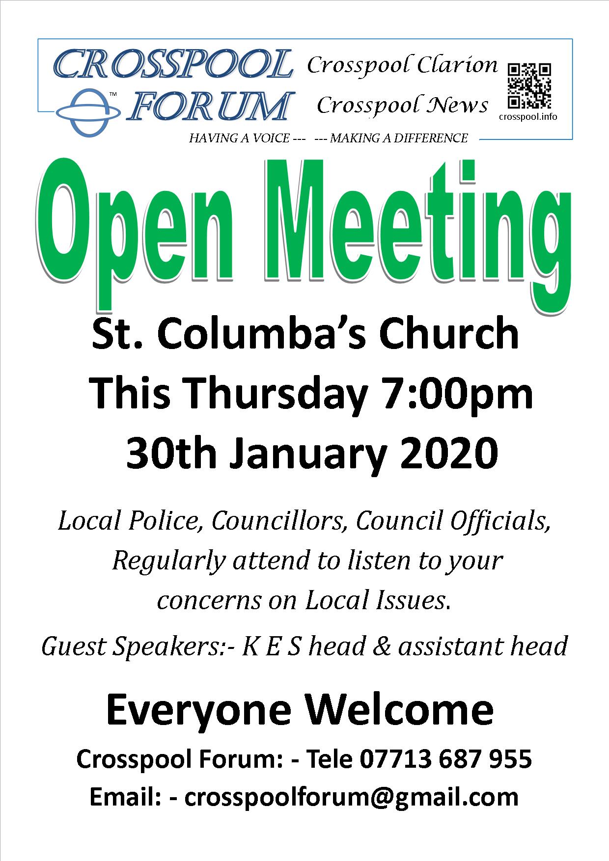 2020 Open Meeting Januiary