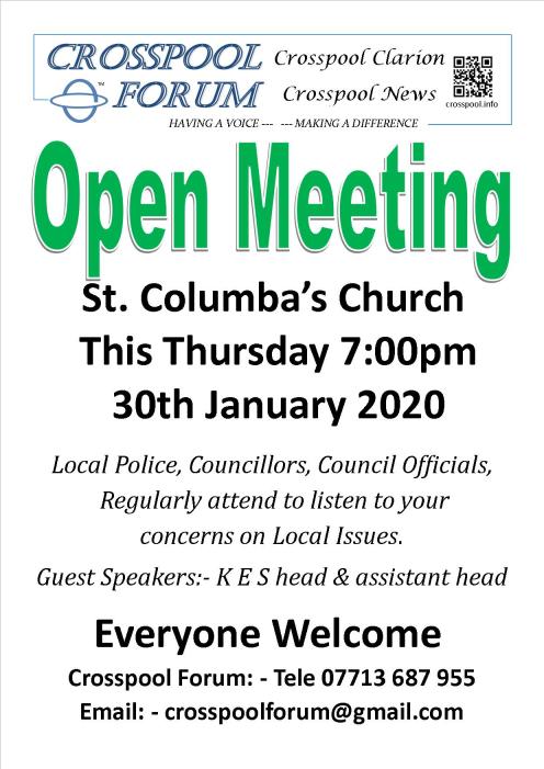 2020 Open Meeting Januiary